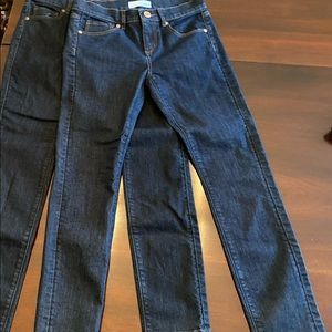 2 pairs loft modern skinny jeans 25 petite brand new